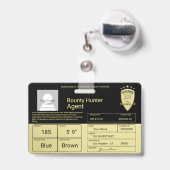 Bounty Hunter Agent Badge (Achterkant met intrekbare clip)
