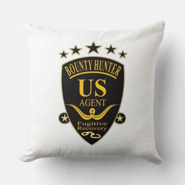 Bounty Hunter Agent Pillow Kussen (Voorkant)