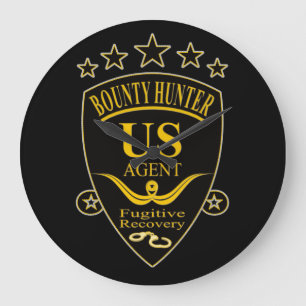 Bounty Hunter Agent Wall Clock Grote Klok