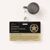 Bounty Hunter Badge (Voorkant met intrekbare)