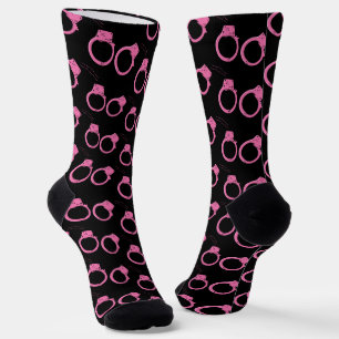 Bounty Hunter Fun roze handboeien Print Sokken