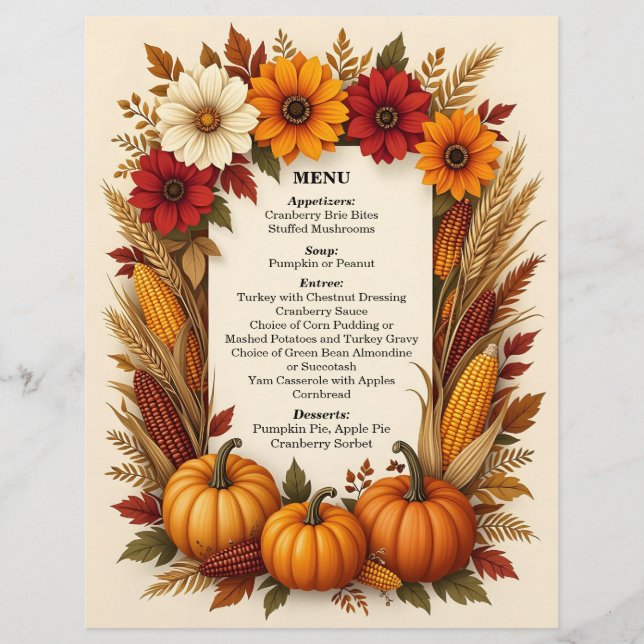 Bounty van de velden Thanksgiving Briefhoofd (Voorkant)