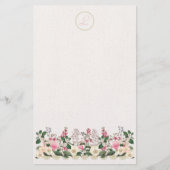 Bountyful Garden Elegant Monogram Stationery Briefpapier (Voorkant)