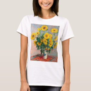 Bouqet van Claude Monet over zonnebloemen T-shirt