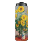 Bouqet van Claude Monet over zonnebloemen Thermosbeker (Voorkant)
