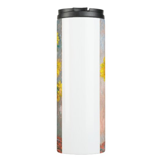 Bouqet van Claude Monet over zonnebloemen Thermosbeker (Achterkant)