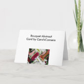 Bouquet Abstracte Note Kaart (Achterkant)