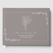 Bouquet Amethyst Gray Wedding Gastenboek (Voorkant)