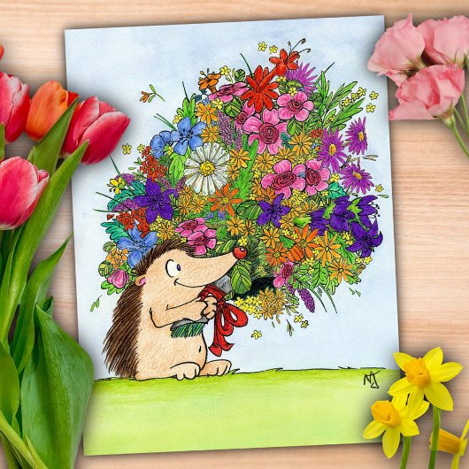 BOUQUET ansichtkaart van Nicole Janes Briefkaart