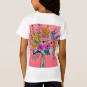 "Bouquet Beauty" Fijne Jersey T-shirt (Achterkant)