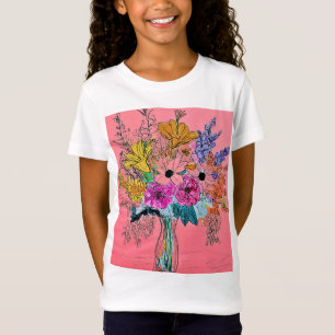 "Bouquet Beauty" Fijne Jersey T-shirt