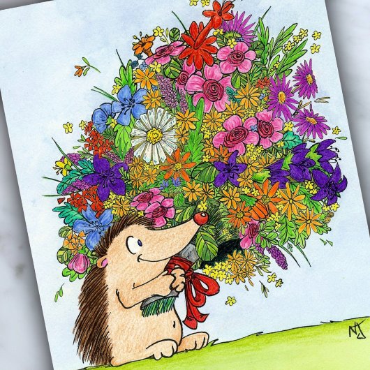 BOUQUET briefkaart van Nicole Janes