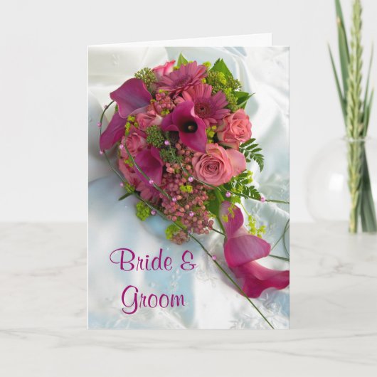Bouquet bruiloft uitnodiging Kaart (Voorkant)
