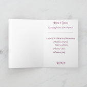 Bouquet bruiloft uitnodiging Kaart (Binnen)
