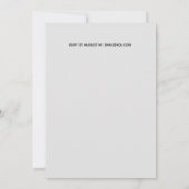 Bouquet Burgundy Blue Rozen Wedding Invite (Achterkant)