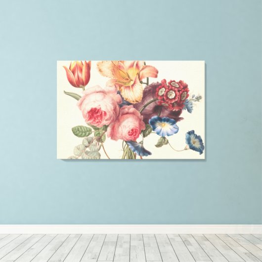 Bouquet Canvas Afdruk (Insitu (Houten vloer))