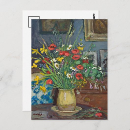 Bouquet de Fleurs | Albert André Briefkaart (Voorkant / Achterkant)
