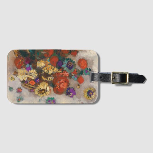 Bouquet de Fleurs | Odilon Redon Bagagelabel (Voorkant (horizontaal))
