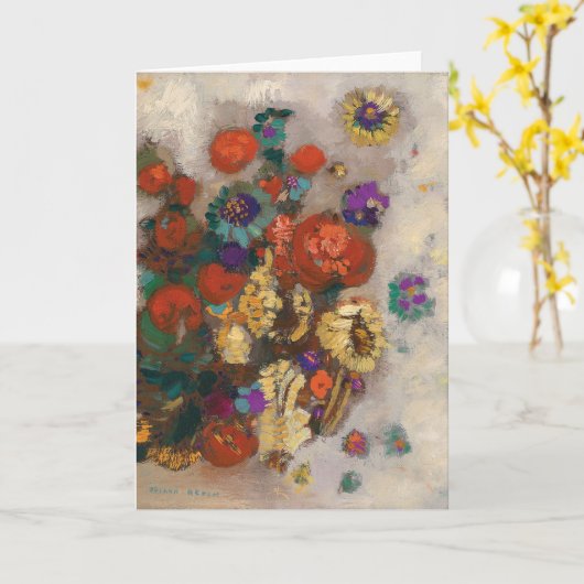 Bouquet de Fleurs | Odilon Redon Kaart (Gele Bloem)