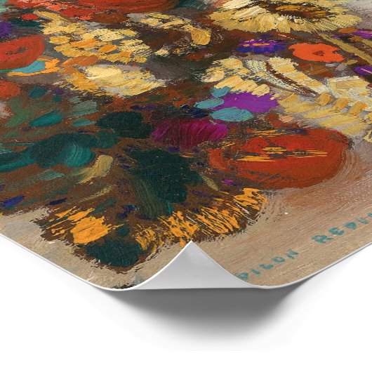 Bouquet de Fleurs | Odilon Redon Poster (Hoek)