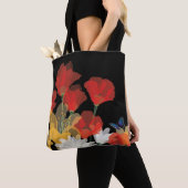 Bouquet de Fluers et Noir Tote Bag (Dichtbij)