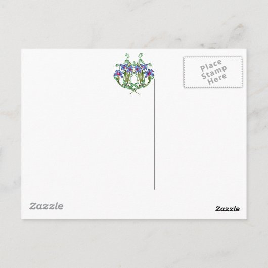 Bouquet Diana Briefkaart (Achterkant)