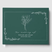 Bouquet Emerald Rustic Wedding Gastenboek (Voorkant)