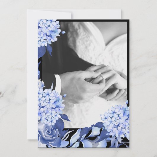 Bouquet floral blooming garden bedankkaart (Voorkant)