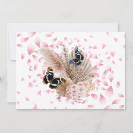 Bouquet floral blooming garden bedankkaart