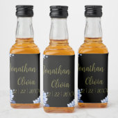 Bouquet floral blooming garden likeurfles etiket (Flessen)