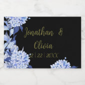 Bouquet floral blooming garden likeurfles etiket (Enkel label)