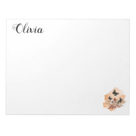 Bouquet floral blooming garden notitieblok