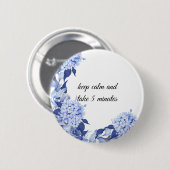 Bouquet floral blooming garden ronde button 5,7 cm (Voorkant /achterkant)