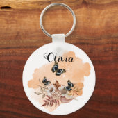 Bouquet floral blooming garden sleutelhanger (Voorkant)