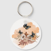 Bouquet floral blooming garden sleutelhanger (Achterkant)