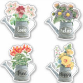 Bouquet floral blooming garden sticker (Voorkant)