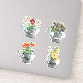 Bouquet floral blooming garden sticker