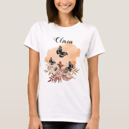 Bouquet floral blooming garden t-shirt