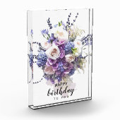  Bouquet | Gepersonaliseerd vogelkalligrafie Fotoblokken (Links)