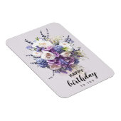  Bouquet | Gepersonaliseerd vogelkalligrafie Magneet (Rechterzijde)