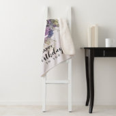  Bouquet | Gepersonaliseerd vogelkalligrafie Sherpa Deken (In situ)