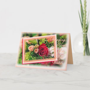 Bouquet Get Well Wishes 2 - pas binnen aan Kaart