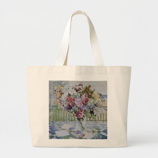 Bouquet Grote Tote Bag (Voorkant)