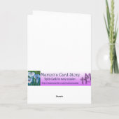 Bouquet Happy 100th Birthday Greeting Card Kaart (Achterkant)