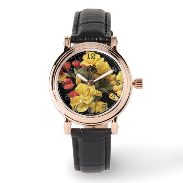 "Bouquet" Horloge (Voorkant)