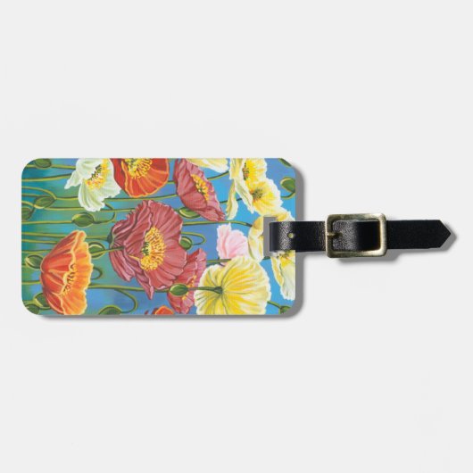 Bouquet in Border I Bagagelabel (Voorkant horizontaal)