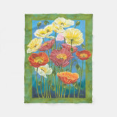 Bouquet in Border I Fleece Deken (Voorkant)