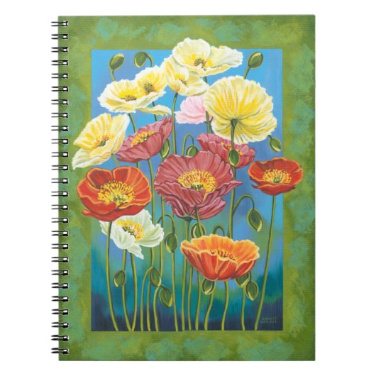 Bouquet in Border I Notitieboek (Voorkant)