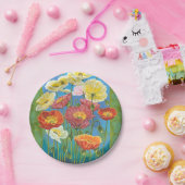 Bouquet in Border I Papieren Bordje (Feest)