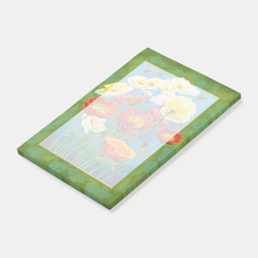 Bouquet in Border I Post-it® Notes (Schuin)